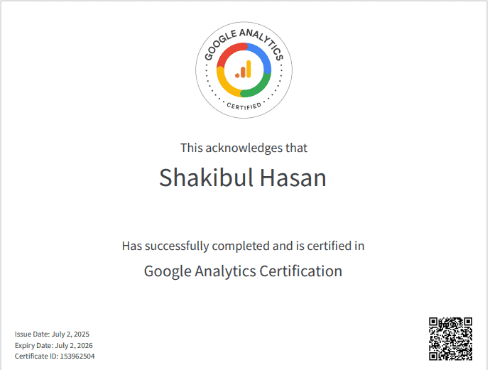 Skills Google Analytic 4 Certification