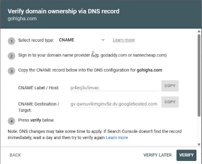 How to Set Up Google Search Console  DNS