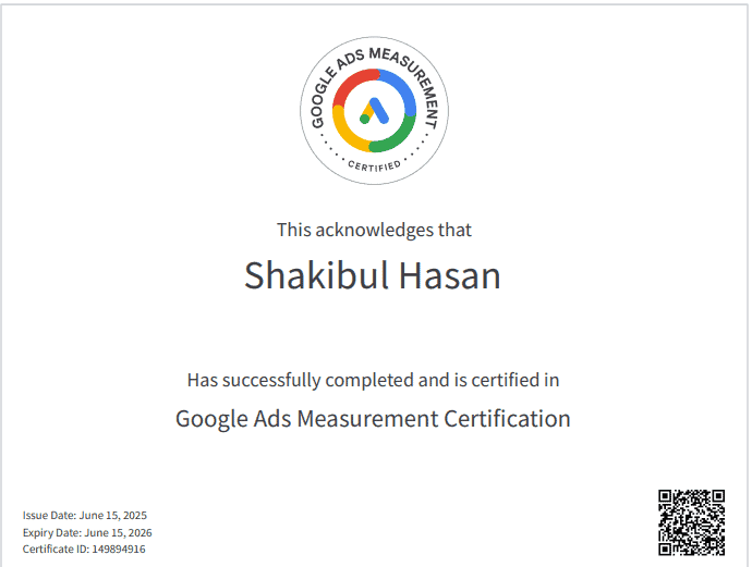 Google Ads Measurement Certification