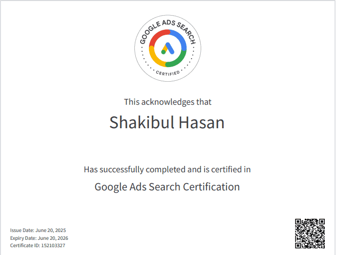 Google Ads Search Certification
